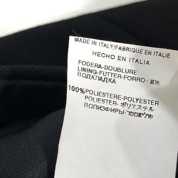 Valentino Women’s Size 4 Black Ruffle Back Virgin Wool Zip Side Designer Skirt - Picture 6 of 8